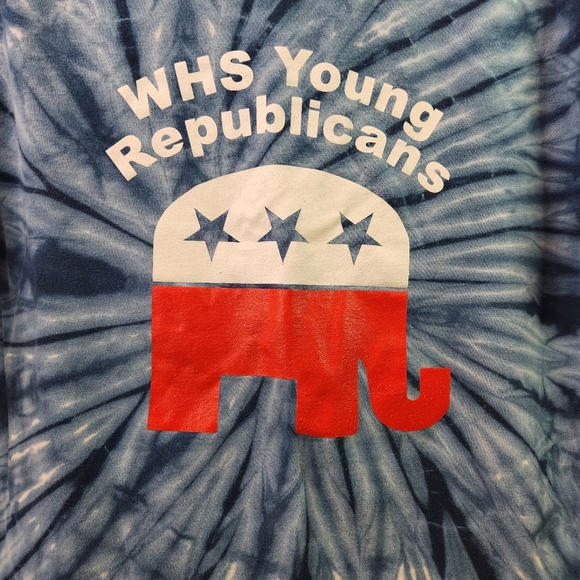 🐘 Young Republicans Tie Dye Tee Right of Way M - Picture 3 of 7